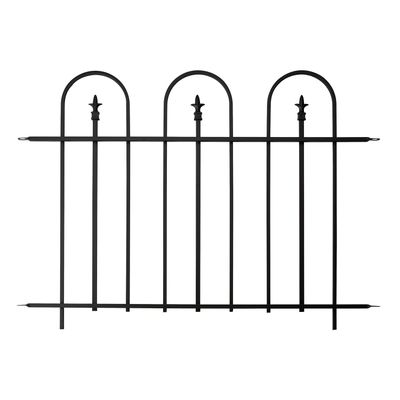 Triple Arch Fence Section (Black)