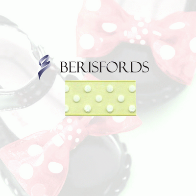 Sheer dots lime ribbon - 23mm - 25m