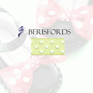 Sheer dots lime ribbon - 23mm - 25m