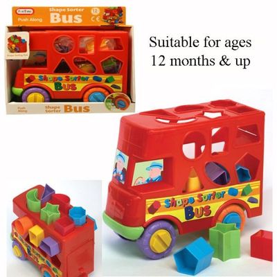 Push Along Bus Shape Sorter