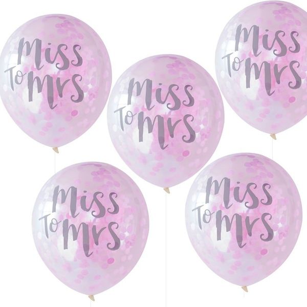 Confetti Miss To Mrs Balloons