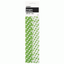 Lime Green Polka Dot Paper Straws - pk 10