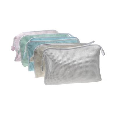 Cotton Waffle Toiletries Bag  by Soft Touch