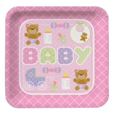 Teddy Baby Pink square 9