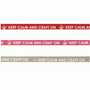 Keep calm & craft on - hot pink grosgrain ribbon 10mm x 20m