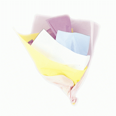 Assorted Pastel Colour Tissue paper sheets pk 10