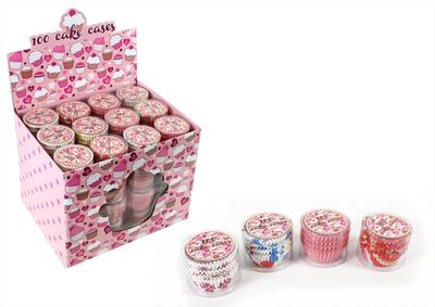Vintage Tea Design Cupcake Cases - Pack of 100