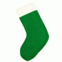 Green Quality Fleece Christmas stocking ideal for personalisation