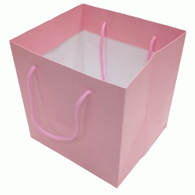 Pink porto bag vase perfect for baby/sock bouquets, gifts or floristry