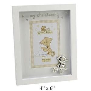 Button Corner MDF Photo Frame & Icon My Christening 4 inch x6 inch