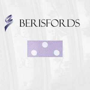 Large polka dot 25mm x 20m satin ribbon by Essentials - Orchid / Lilac