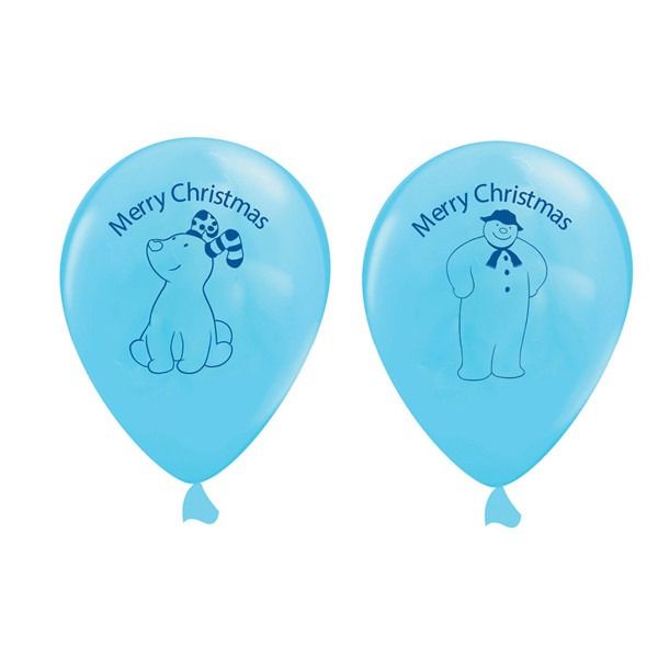 The Snowman & Snowdog Latex 2 sided Balloons - pack of 5