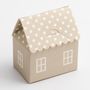 Pearl Grey Polka Dot House 60x40x70mm