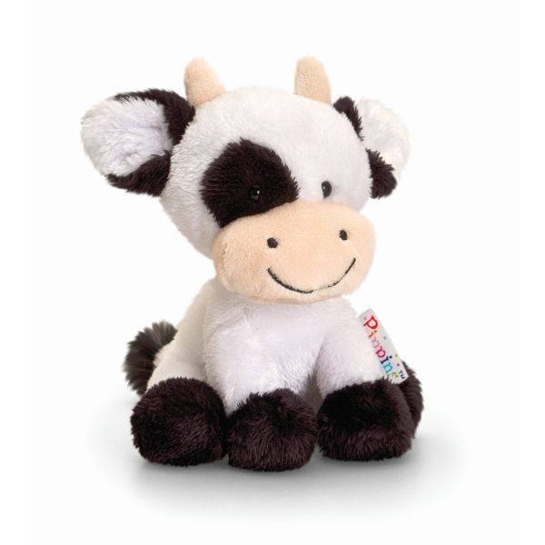 Adorable 14cm Pippins Cow Soft Plush Toy by Keel toys