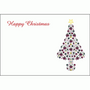 Christmas Message Card - Bauble Tree