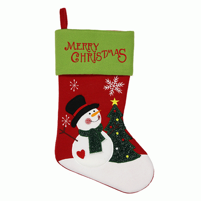 Merry Christmas Snowman Stocking