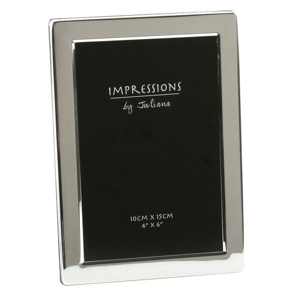 Impressions Silverplated Photo Frame Flat Edge - 4 Inch  X 6 Inch