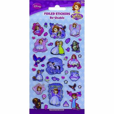 Small Foil Sofia The First Stickers