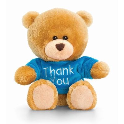 14cm Pipp Thank You Bear Soft Plush By Keel Toys