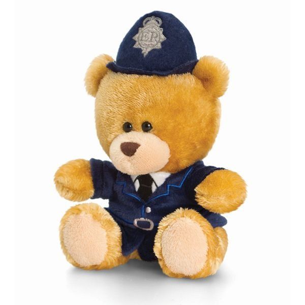 14cm Pipp Policeman Bear Soft Plush By Keel Toys - Souvenir