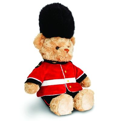 25cm London Guardsman Bear Soft Plush By Keel Toys - Souvenir