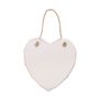 Plain Heart Hanging Plaque 12cm Ideal for Personalisation