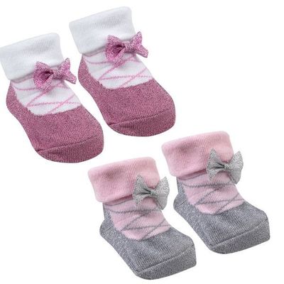 Socks In Organza Bag - Ballerina  by Baby Town