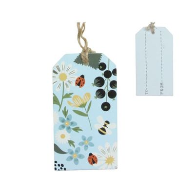 Kitchen Garden Wood Gift Tag - 50x90x25mm