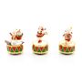 Christmas Snowman Enamelled Musical figurine Collectibles 3 designs  By Leonardo Collection