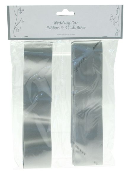 Silver Car Ribbons