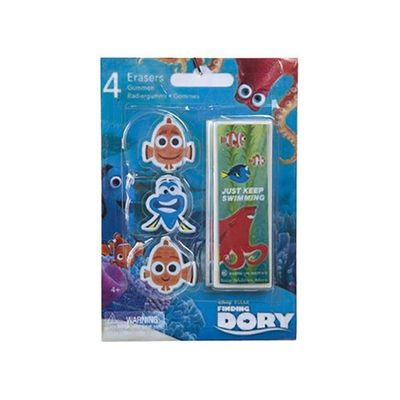 Finding Dory 4 piece Eraser Set