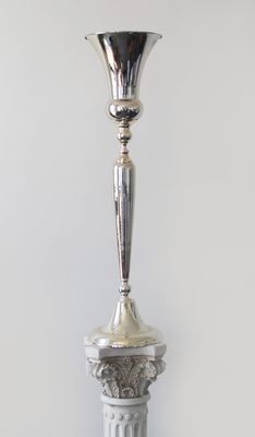 98cm Silver Urn on Stand  