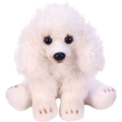 Yomiko Sitting White Poodle Dog