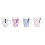 12oz New Bone China Patterned Mugs 2 Colours