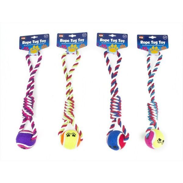 Ball And Rope Knot Tug Toy