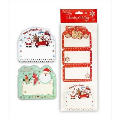 3 Large Christmas Gift Tags