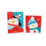 Mini Cute Cards Snowman & Penguin 24pk