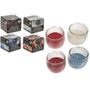 Ribbed Glass Jar W assorted Colour & Fragrance Candle In Open Box