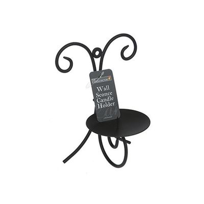 Metal Scroll Wall Sconce Candle Holder With Hang Tag