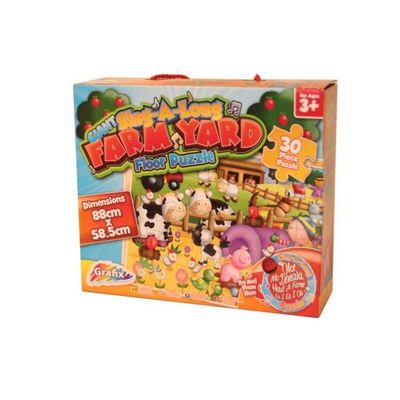 Giant Musical Farmyard Floor Puzzle  by Grafix Toys