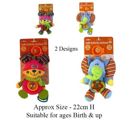 Soft Buggy Activity Animal (4 Assorted)