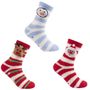 Ladies 1pr Xmas 3d Novelty Socks In Box